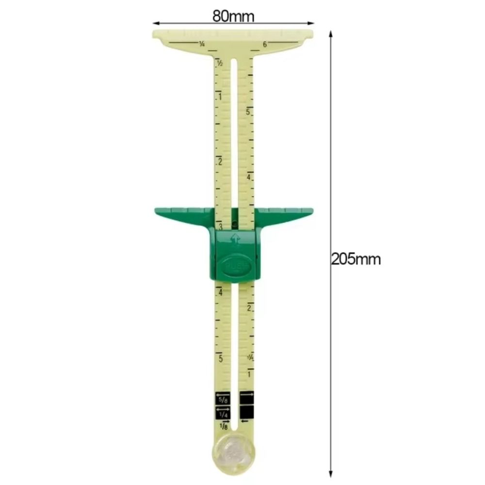 Sliding Gauge Sliding Ruler Multi-Functional Sewing Measuring Tool Sewing Seam Ruler  Tailors