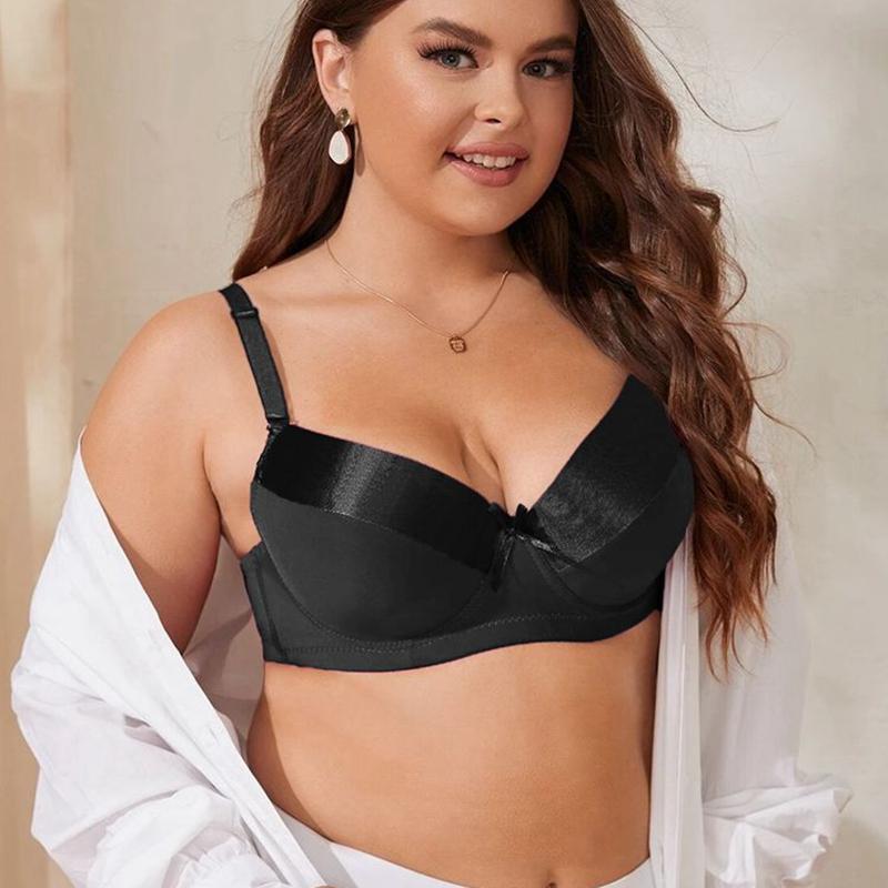 2 шт., женский бюстгальтер пуш-ап с мягкой чашкой B, регулируемые бретели, сексуальный бюстгальтер без косточек на косточках, нижнее белье 85B-100B, бюстгальтер