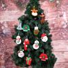 Non-Woven Christmas Tree Ornaments: Santa, Reindeer, Cane