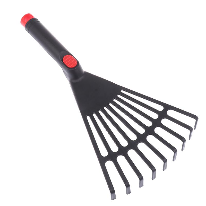 1 шт. садовые грабли для листьев и травы пластиковые грабли садовые грабли ручной инструмент для газона с ручкой инструмент для ухода за садом уход за растениями