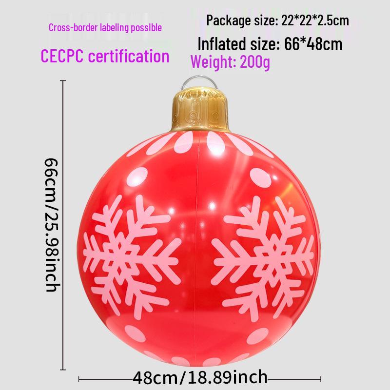 Новый надувной рождественский шар для украшения двора на открытом воздухе и для украшения вечеринки
