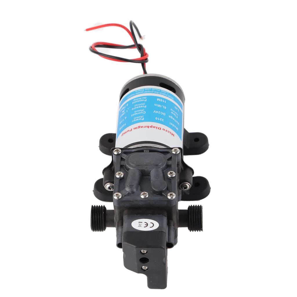 Electric Diaphragm Self Priming High Pressure Water Pump With Pressure Switch 24V 100W