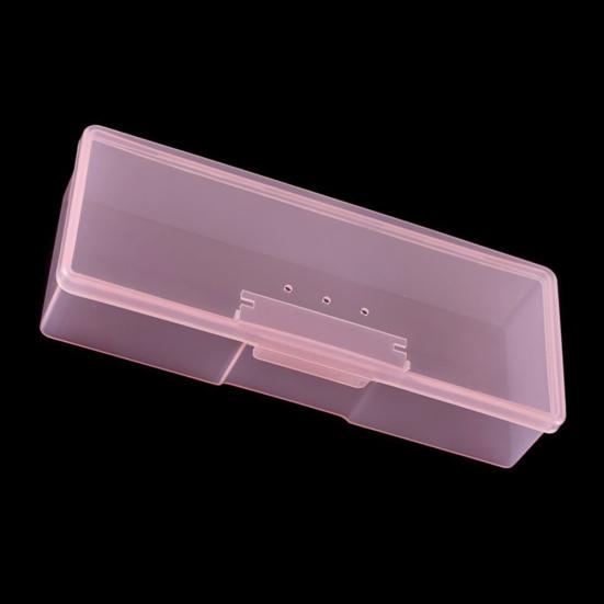Transparent Nail Supplies Brush Kit Storage Box Plastic Container Organizer Case