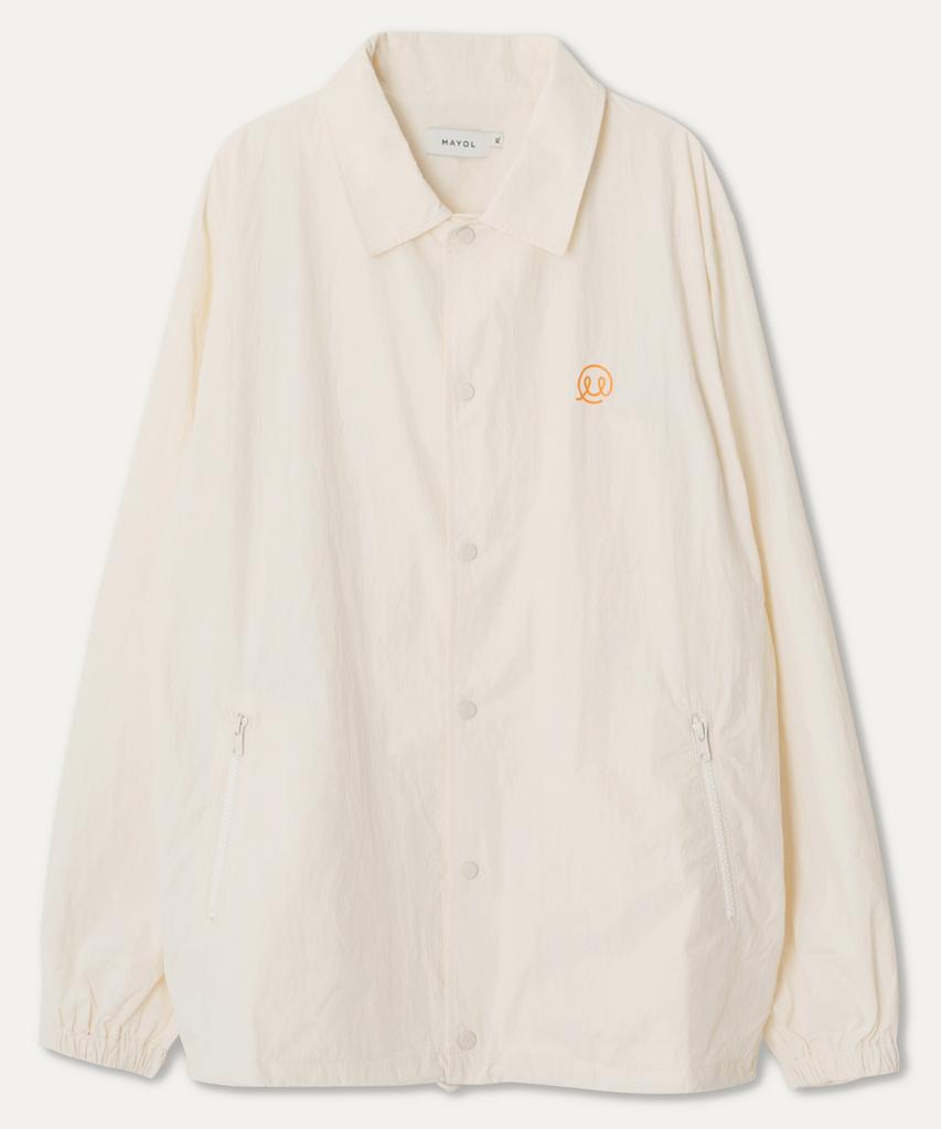 Mayol Lettering Print Coach Jumper_Ivory