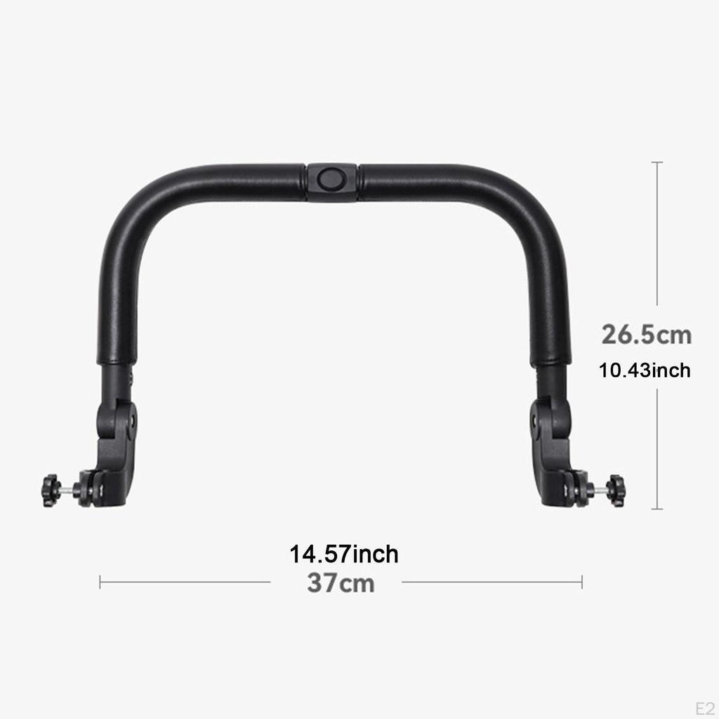 Pram Armrest Bar Carriage Safety Handle Pushchair Handrails Front