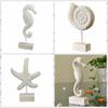 Starfish Sea Wood Sculptures Conch Wood Carving Marine Crafts   Bedroom
