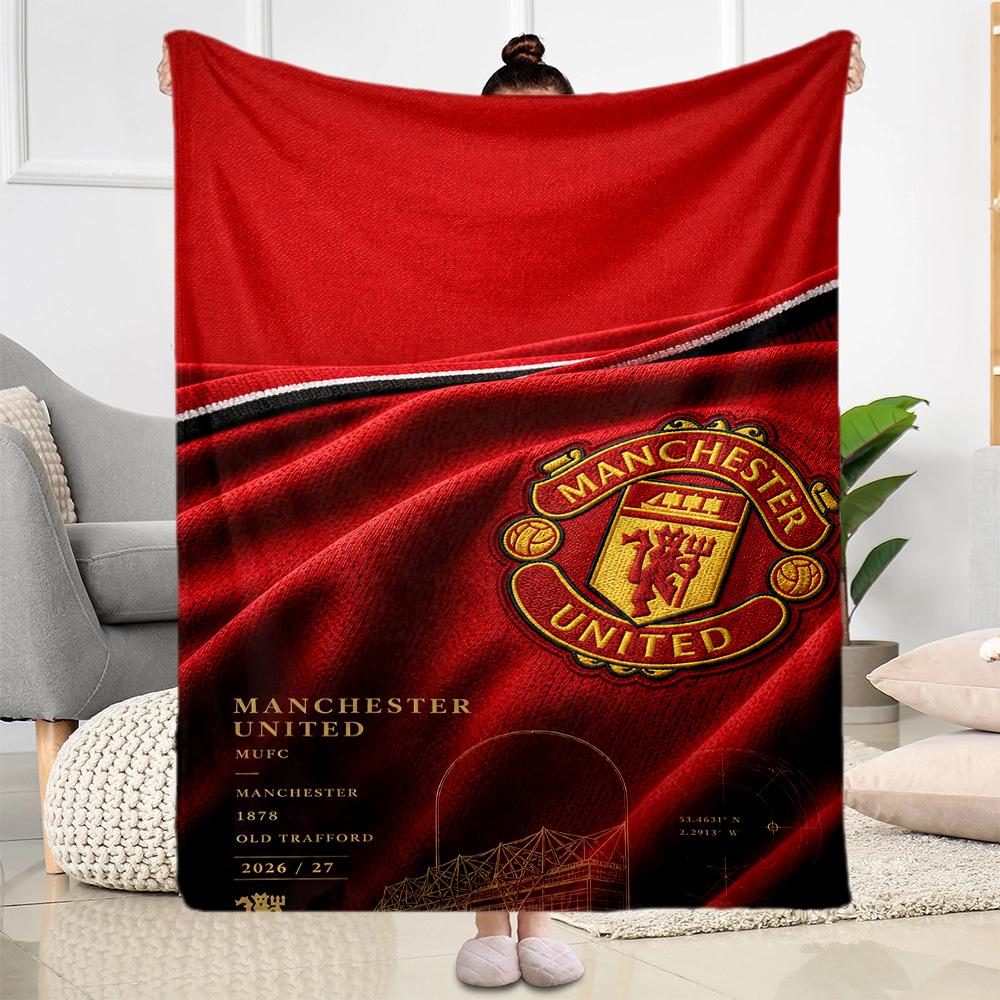 Manchester Blanket Comfortable Suitable For Bedding Couch Office Chair For All Seasons Stylish Decor Perfect Gift For Relatives And Friends