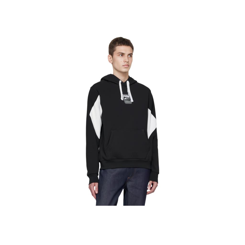 Puma Толстовка Rebel Color Block с кулиской Мужские топы Черный 586897-01