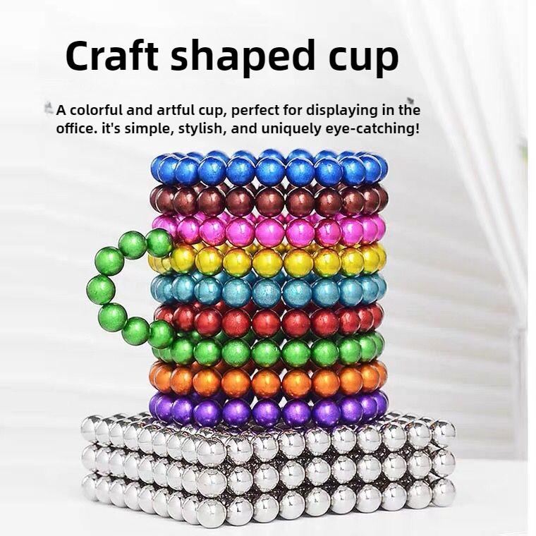 3 мм 216 штук Баккиболы 14+ Магнитные шарики Снятие стресса Магнитная развивающая строительная игрушка