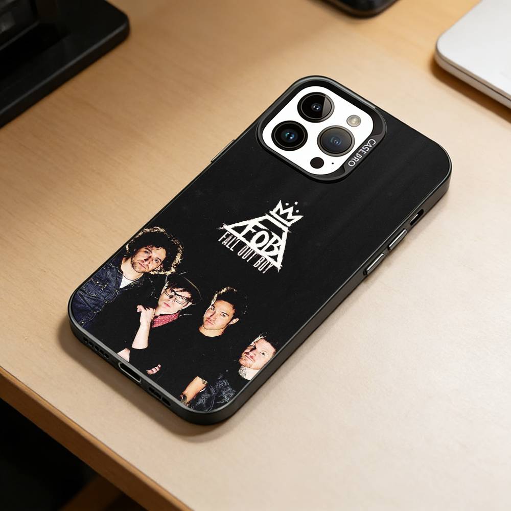 Чехол для телефона Boy-Fall Out Boy для iPhone 17,16,15,14,13,12,11 Plus,Pro Max,XS,Цветной Серебряный Покрытие Внутренняя Крышка