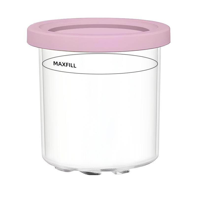 Ice Cream Maker Cups with Lids Reusable Can Store Ice Cream Pints Containers with Sealing Easy To Clean Ice Cream Storage Box