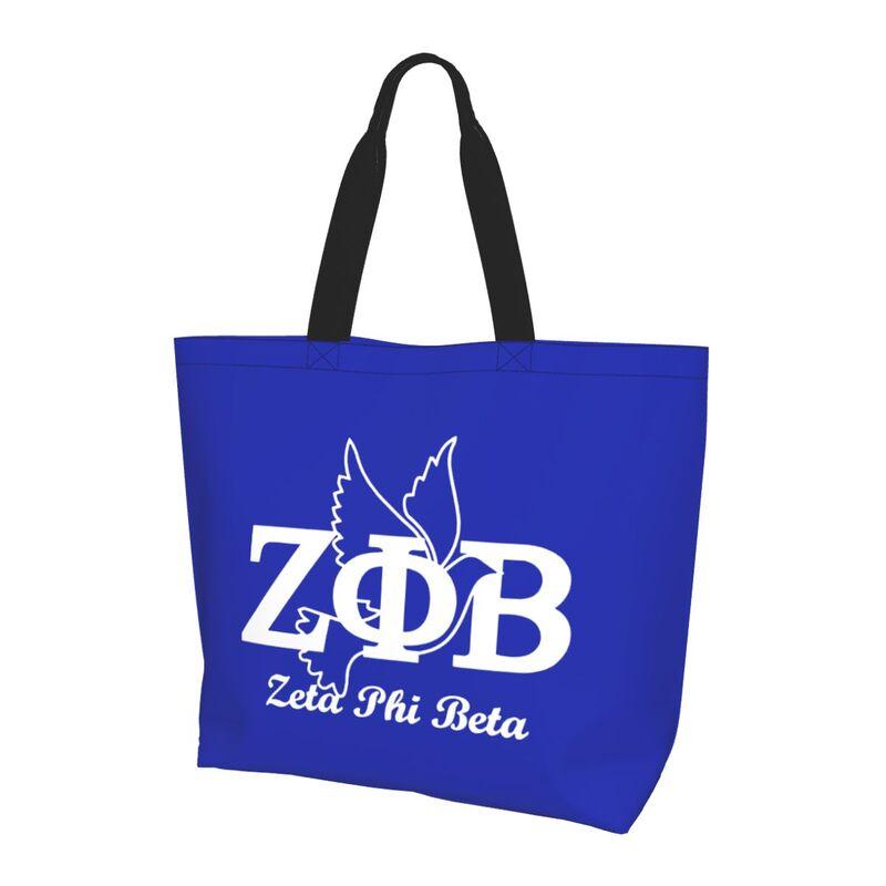 Женская сумка через плечо Zeta Phi Beta 1920, большая, складная, водонепроницаемая, для путешествий, многоразовая сумка для покупок