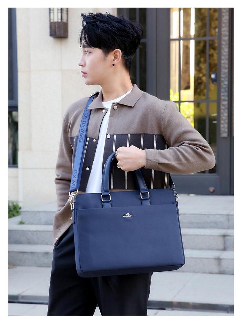 Kangaroo Men's Waterproof Oxford Handbag Laptop Briefcase