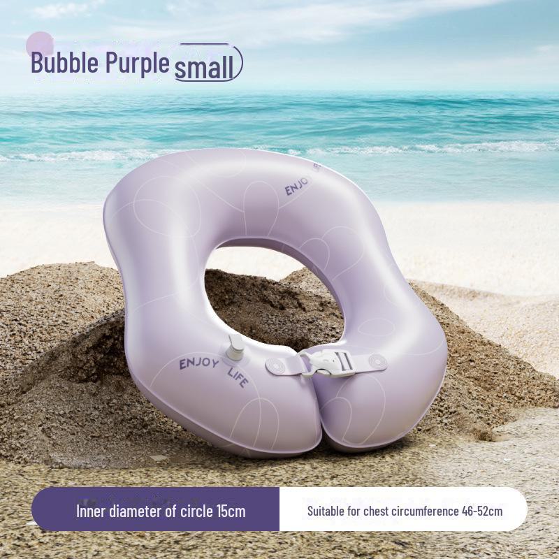 Прочный детский надувной плавательный круг толкающего типа