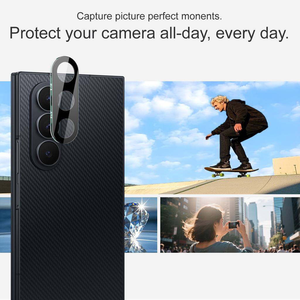 Для Samsung Galaxy Z TriFold 5G Стекло IMAK Высокой Четкости Интегрированная Стеклянная Пленка для Объектива Черная Версия