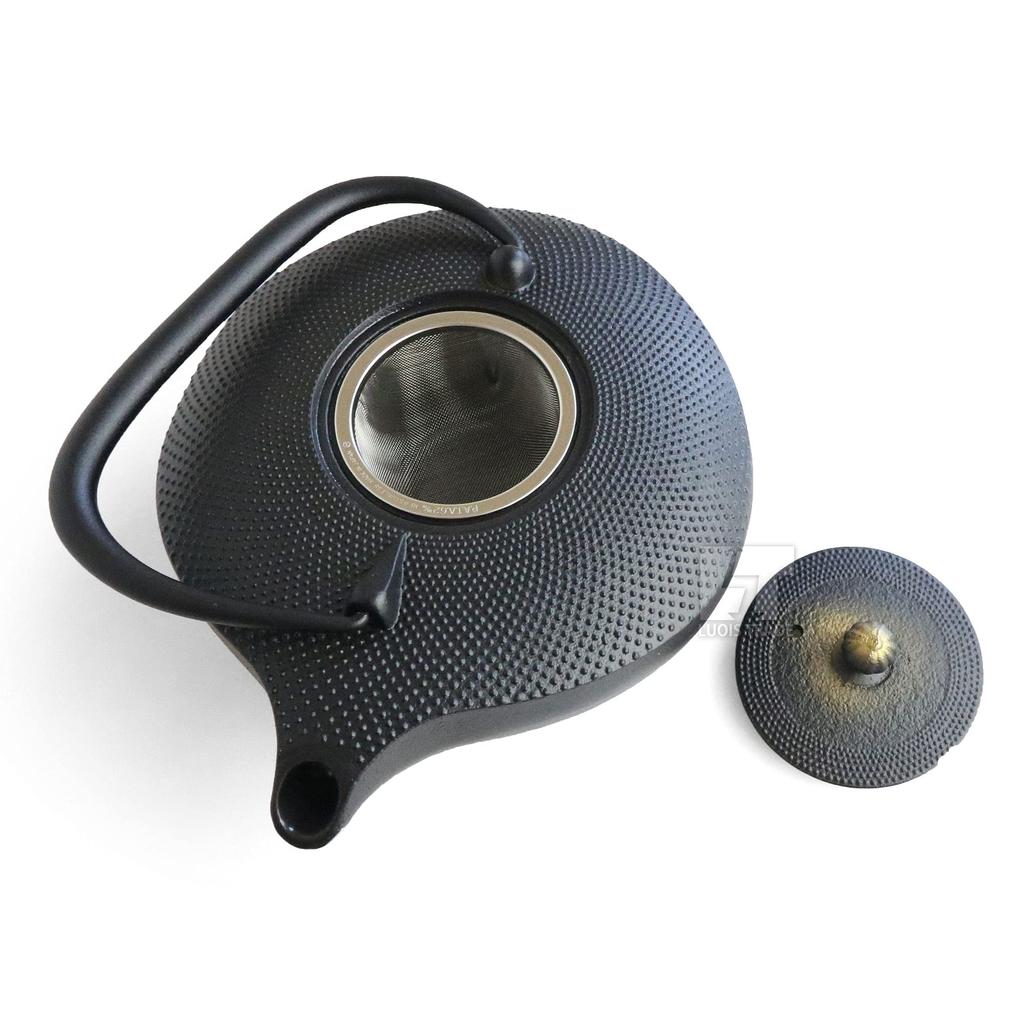 Oshu Nanbu Ironware Teapot Nanbu Shape Kawasemi Enameled with Tea Strainer Made In Japan Iron Kettle Iron Teapot Stylish Gift Interior Cups 22 X 17cm