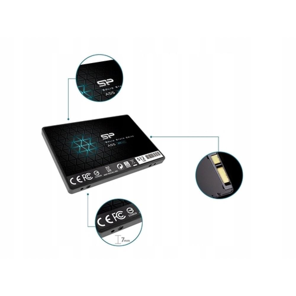 Ssd Silicon Power A55 512Gb 2.5 Sata3 3D Nand 7Mm