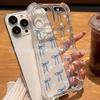 Милый чехол для мобильного телефона с бантом для Apple iPhone11/12/13/14 promax четыре угла защита от падения 15/16