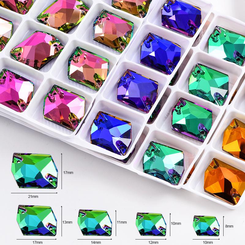 Высококачественная имитация австрийского стекла особой формы K9 Ручная швейная дрель Diy Beauty Polygon Аксессуары для одежды Аксессуары