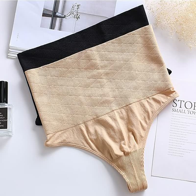 Женские трусики-стринги с высокой талией для похудения, бесшовное нижнее белье, женские трусики-стринги с контролем живота, корректирующее белье XS-XXXL