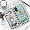 JT46 Том и Джерри Черный Мягкий Чехол для Samsung Note 20 Lite S24 Ultra S23 A03 A05 A06 A11 A71 A15 A16 A13 A24 A25 A33 A52 A53 A50 M55 M35 Plus