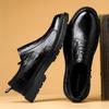 Весенние новые повседневные кожаные туфли мужские из натуральной кожи деловые туфли-оксфорды мужские универсальные лоферы для ленивых мужские модные туфли