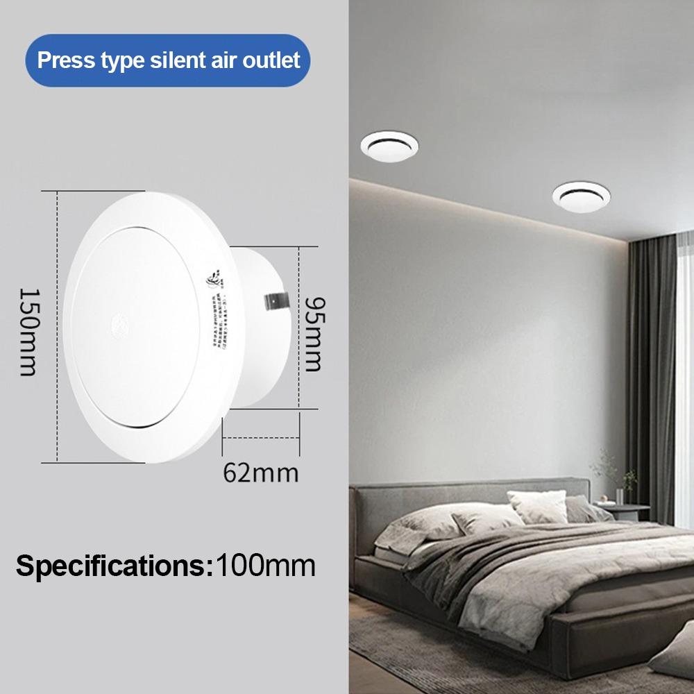 Round Shape Adjustable Exhaust Outlet Air Ventilation Cover Bathroom Ventilation