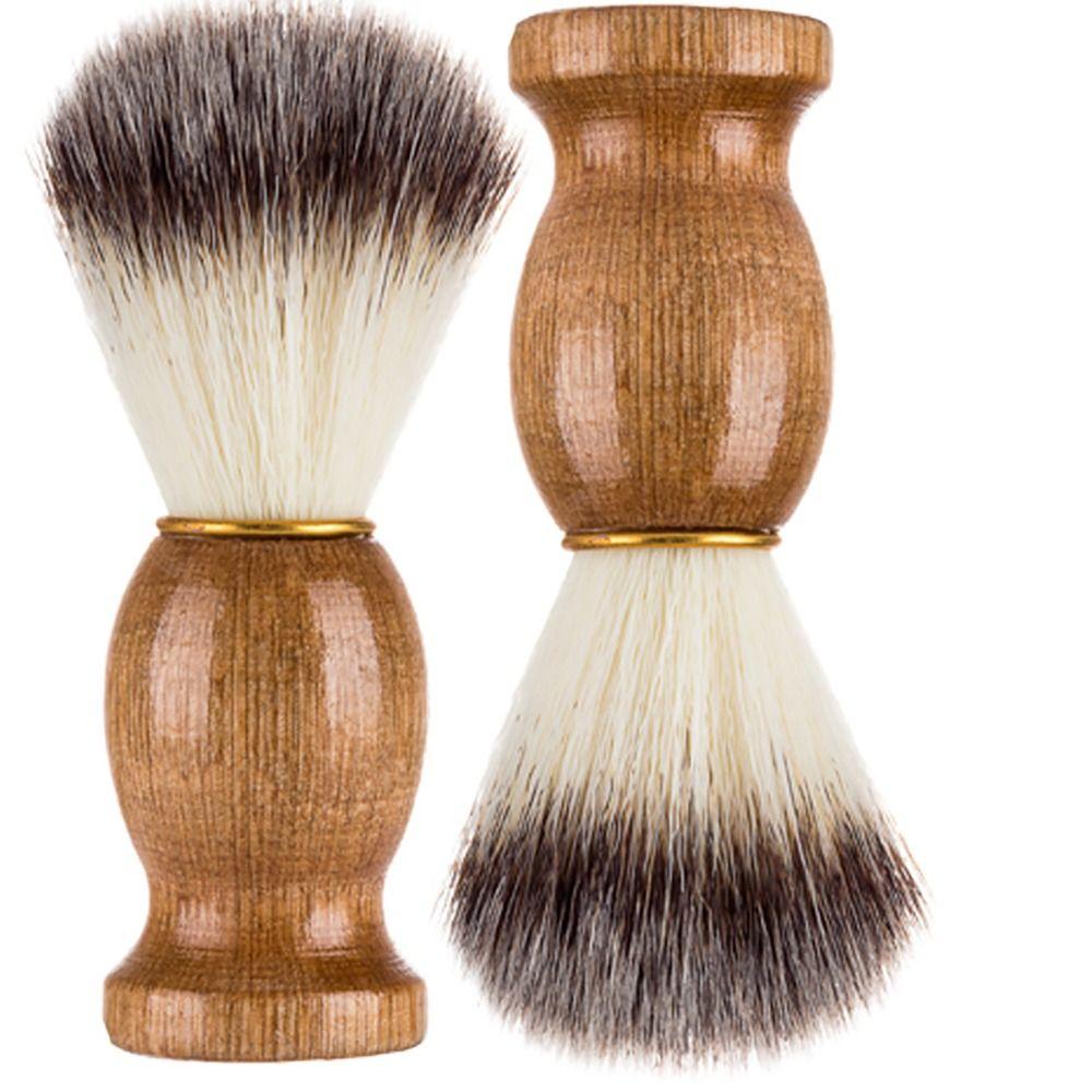 Wood Handle Facial Beard Cleaning Cosmetic Tool Razor Brushes Fashion Shaving Brush Men