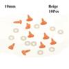 10pcs Plastic Toys DIY Tool Dolls Accessories Safety Parts Doll Noses Triangle Nose