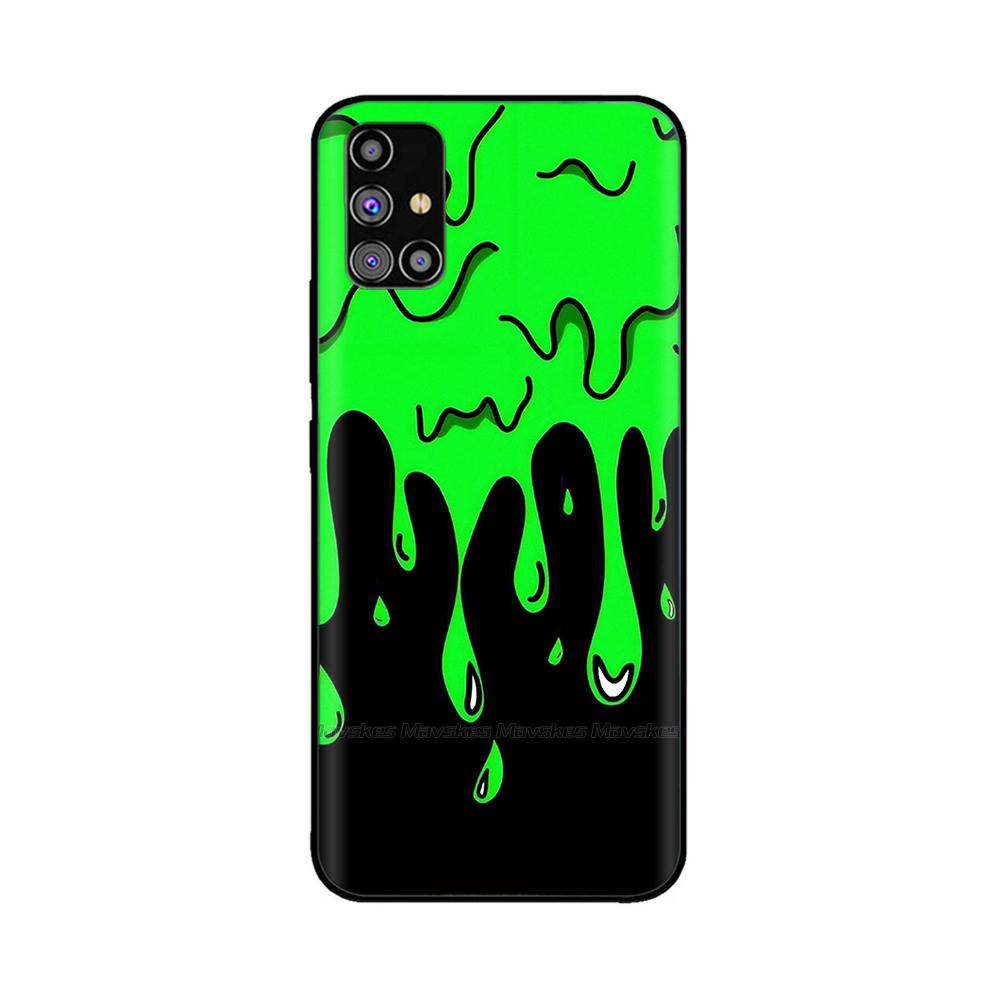 For Samsung Galaxy A51 Phone Case Heart-Butterfly Funda For Samsung A51 Case A 51 4G 5G Cover Protection Liquid Silicone Bumper