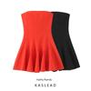 Kaslead New Arrival Women's Clothing Fashion Style Fashion Silm Wavy Style Wide Hem Short Dress 2160777