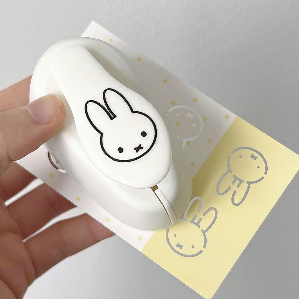 Kawaii Miffy New Style Cute Embossing Machine Cartoon Rabbit Ins Journal Handmade Diy Hollow Out Puncher Girl Gift