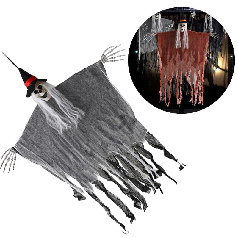 Halloween Ornament with Skull Head Halloween Decorations for Indoor Balconys Outdoor Yard Garden Parties Decorations