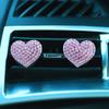 Автомобильный зажим для духов на воздуховод в виде бриллиантового любящего сердца, украшение для автомобильного воздуховода, зажим для освежителя воздуха в автомобиле, украшение для салона автомобиля