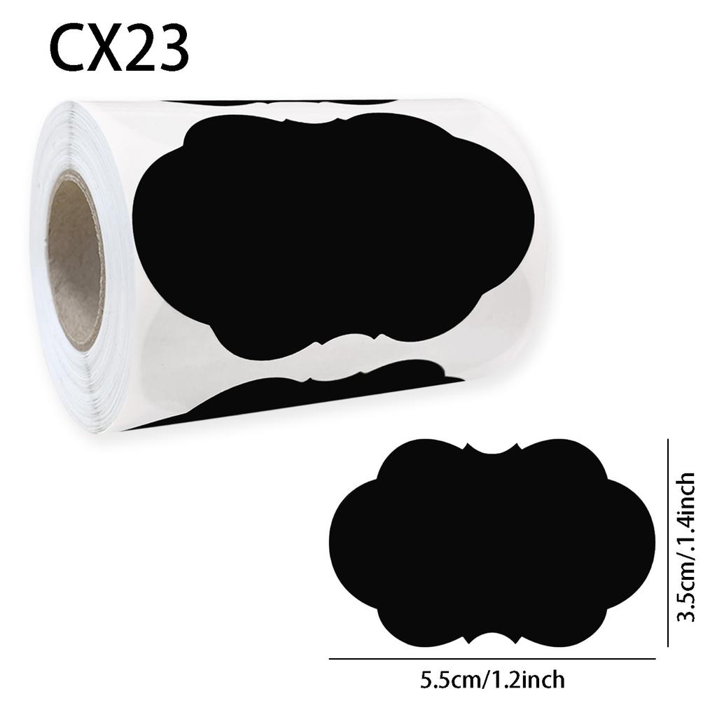 120 шт./рулон 3 вида съемных наклеек для школьной доски водонепроницаемые этикетки для школьной доски 1,4*2,2 дюйма для дома и кухни