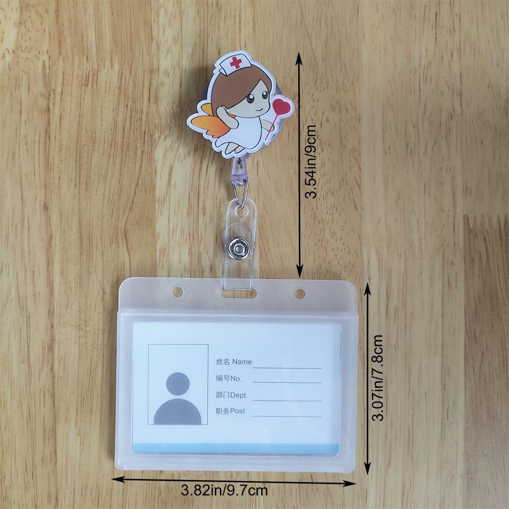 Канцелярские товары для офиса Держатель для ID-карты Медсестра Врач Горизонтальный держатель для карт Выдвижной бейдж-катушка