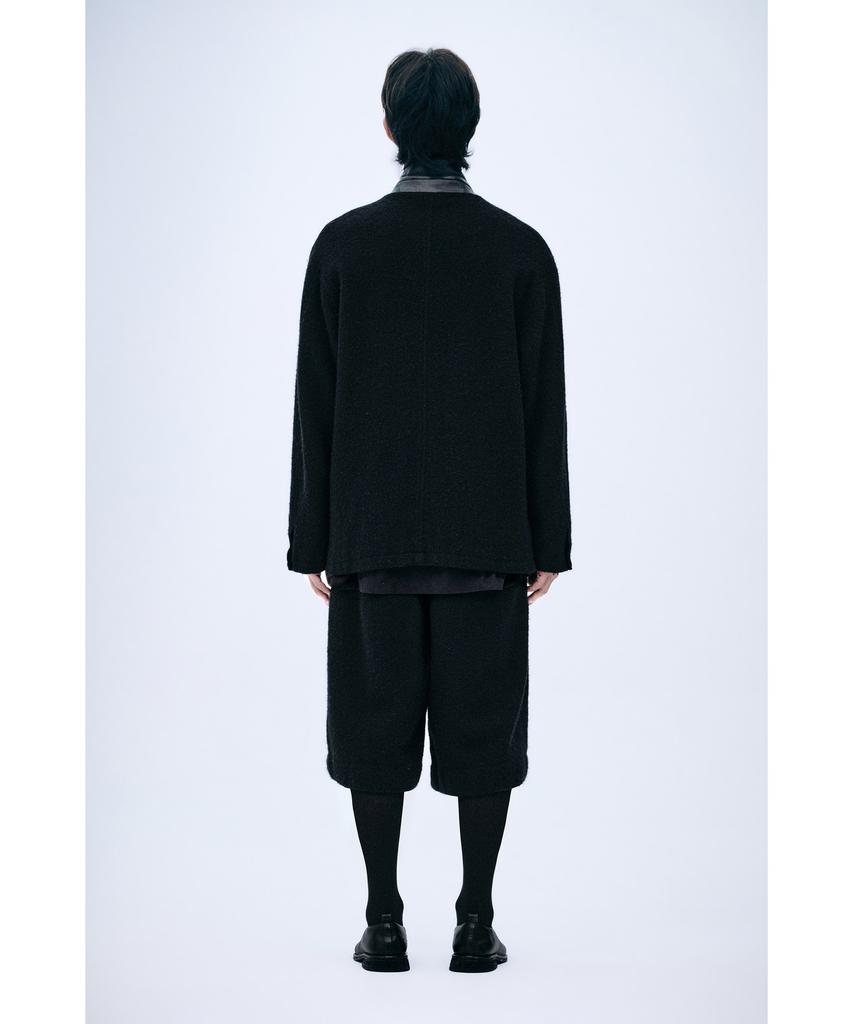 YOUTH Boiled Wool Half Pants - Black