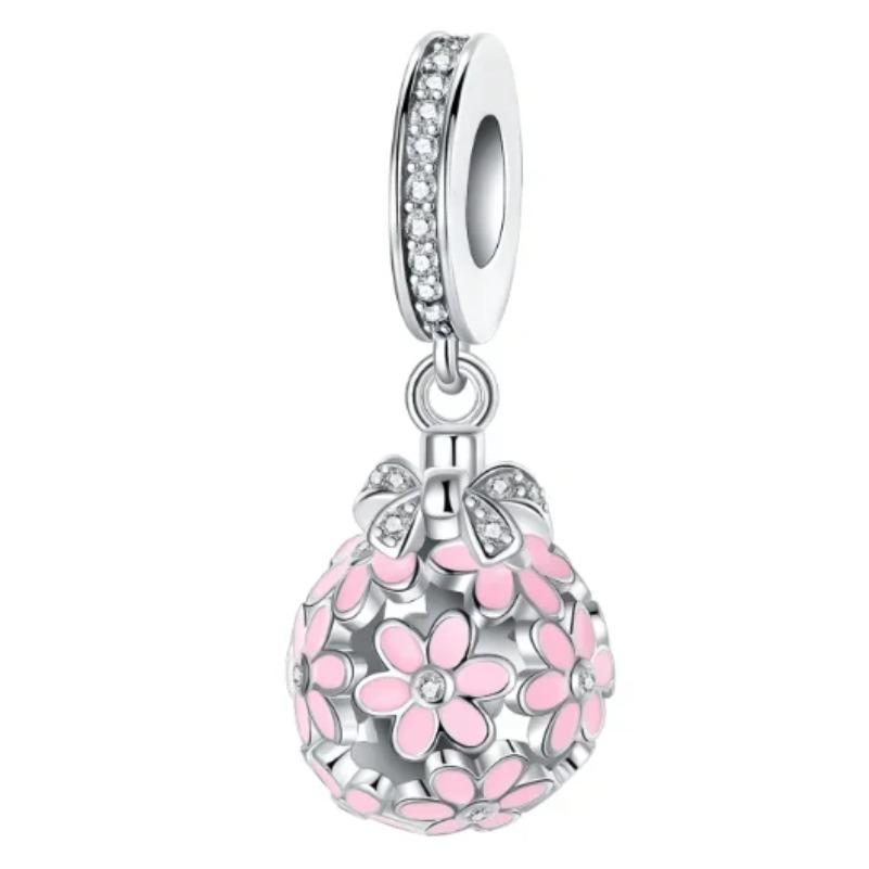 Медь Красочный Шарм Цветок Розы Тюльпаны Маргаритки Бусина Подвеска Подходит Оригинальный Ожерелье Браслет Женские Украшения DIY Подарок