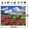 2D Horse Racing Backdrop, Kentucky Derby Style Racecourse Photo Booth Background