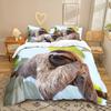 Animal Series 3D Digital Printing Three-Piece Bedding Kit Bed Sheet Quilt Cover