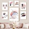 Модная косметика, красота, губы, рисунок, ногти, настенная живопись, холст, живопись, макияж, постеры на скандинавскую тему, настенные панно, Декор в гостиную