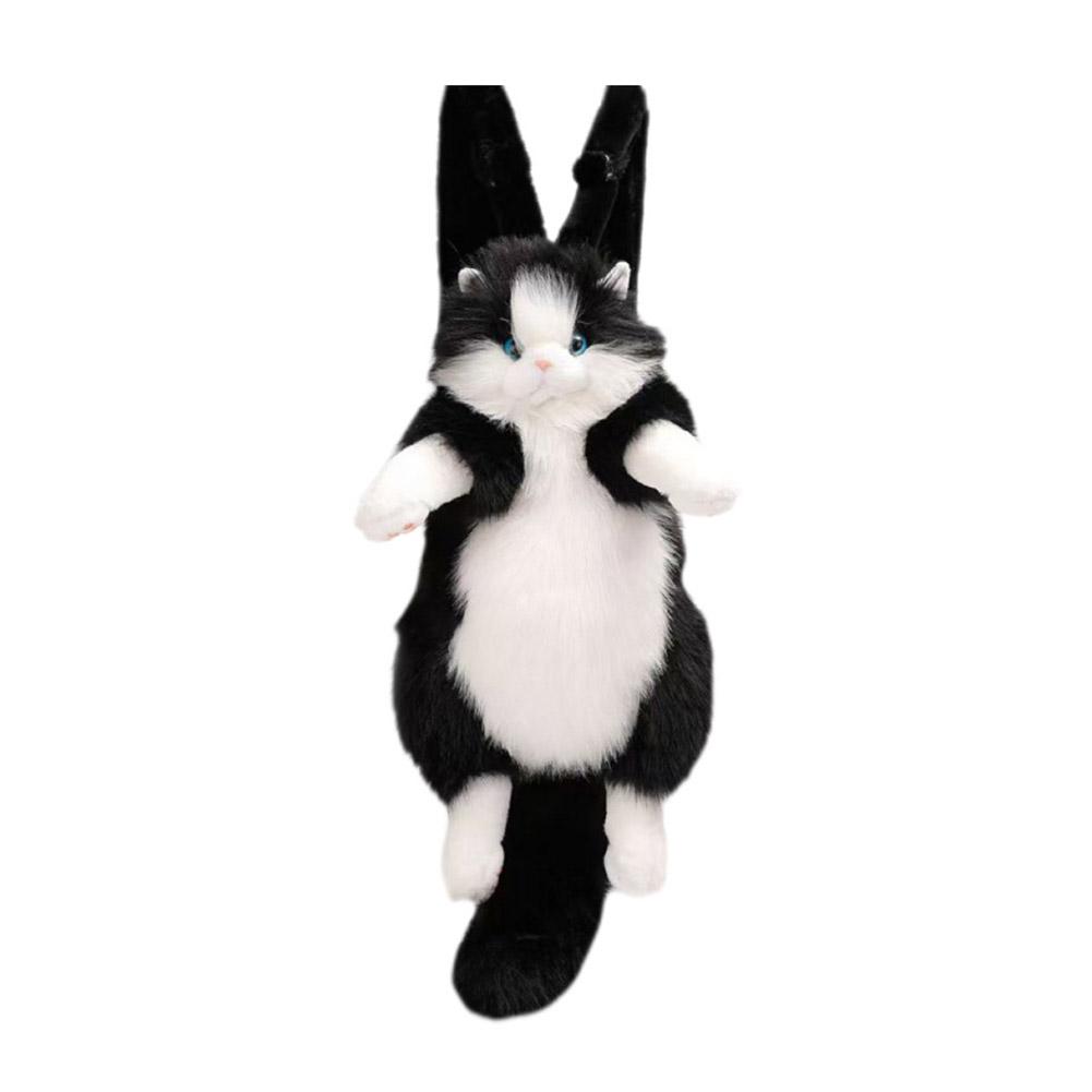 Милый Имитация Кошки Дизайнерский Рюкзак Женский Мягкий Плюшевый Модный Рюкзак Сумка для Женщины Школьная Сумка Подарок для Девочек