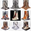 90 Large Square Scarves, Silk Scarves, Women'S Imitation Silk Fashion Shirts, Small Square Scarves, Mother Scarves.
