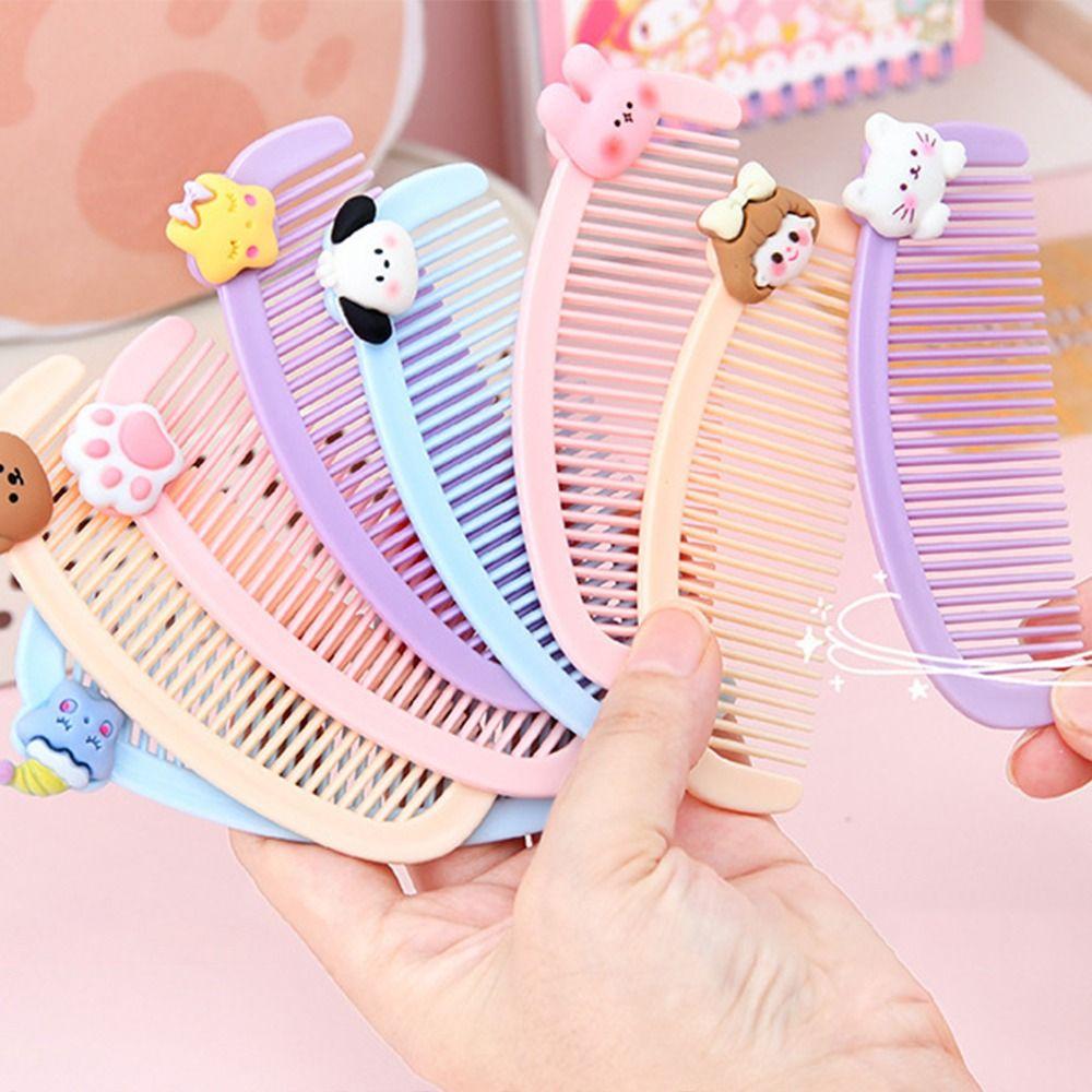 PP Anti-static Comb Not Hurt the Head Fruit Hair Combs Creative Fine-toothed Comb  Kids Adult