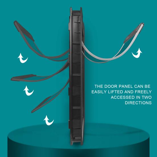 XL Dog Door, Plastic Doggie Door, Extreme Weather Doggy Door, Giant Dog Door for Large and Extra Large Dogs, Magnetic Position Large Doggy
