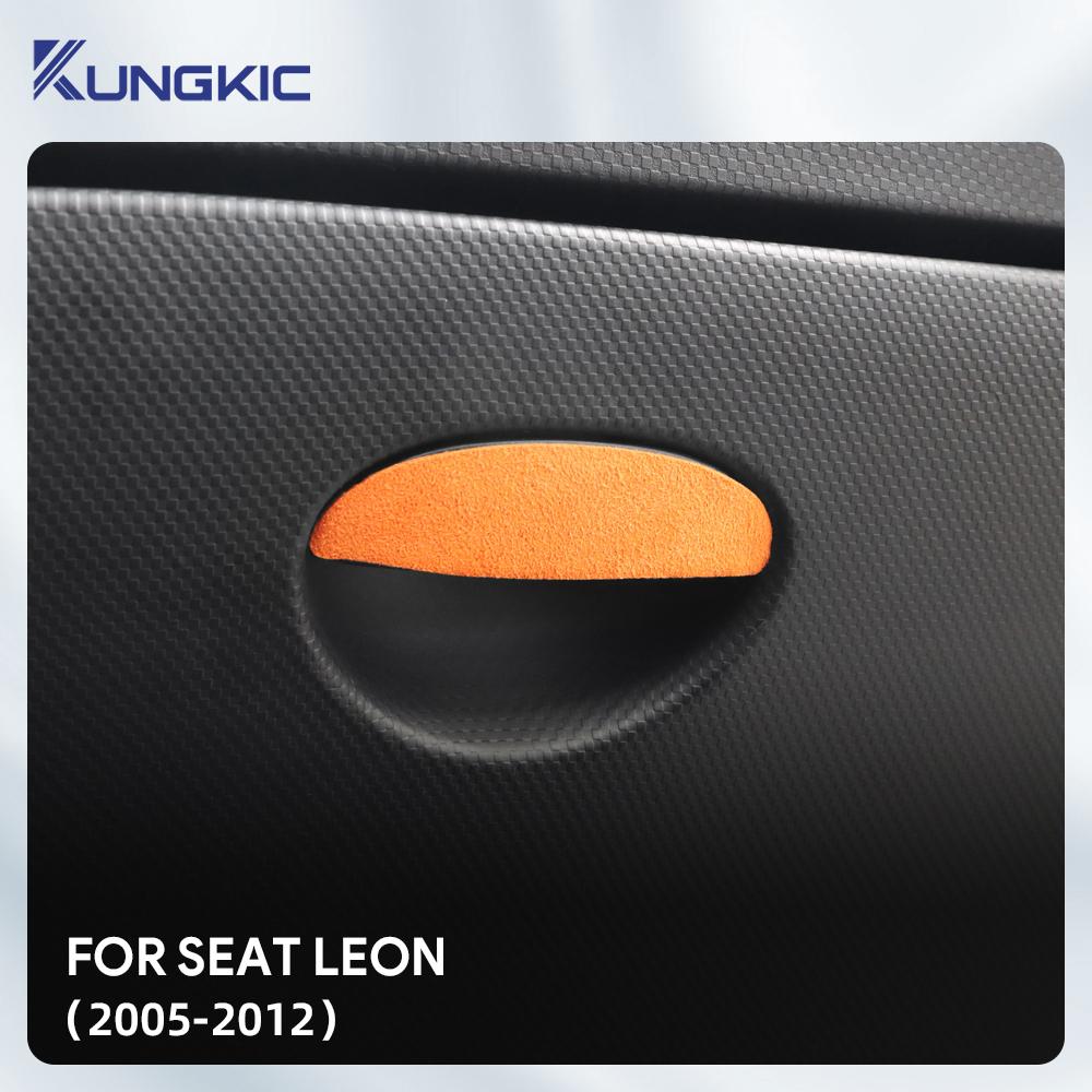 Top Suede Trim Sticker For SEAT Leon Altea Toledo MK1 MK2 Ibiza Cupra Cupra for Skoda Fabia Rapid 2005-2012 Storage Accessories
