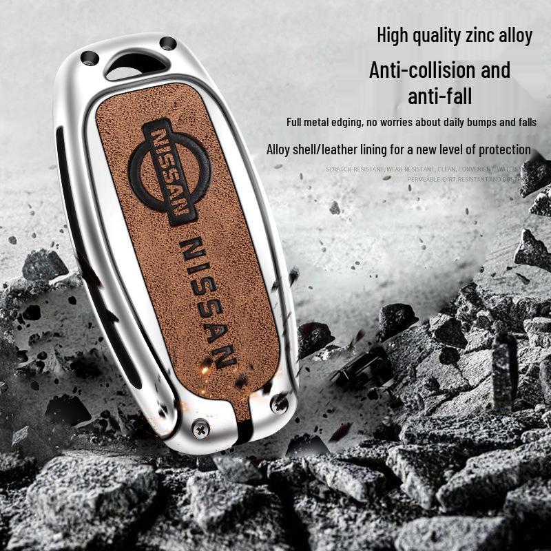 Чехол для ключей Nissan для Sylphy, Qashqai, X-Trail, Teana, N7, Tiida - Полное покрытие