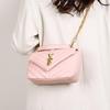 2025 Autumn/Winter Korean Style Chain Crossbody Embroidered Handbag – Small Square Design