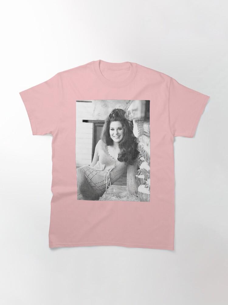 Черно-белая классическая футболка June Carter Cash Bobbie Gentry