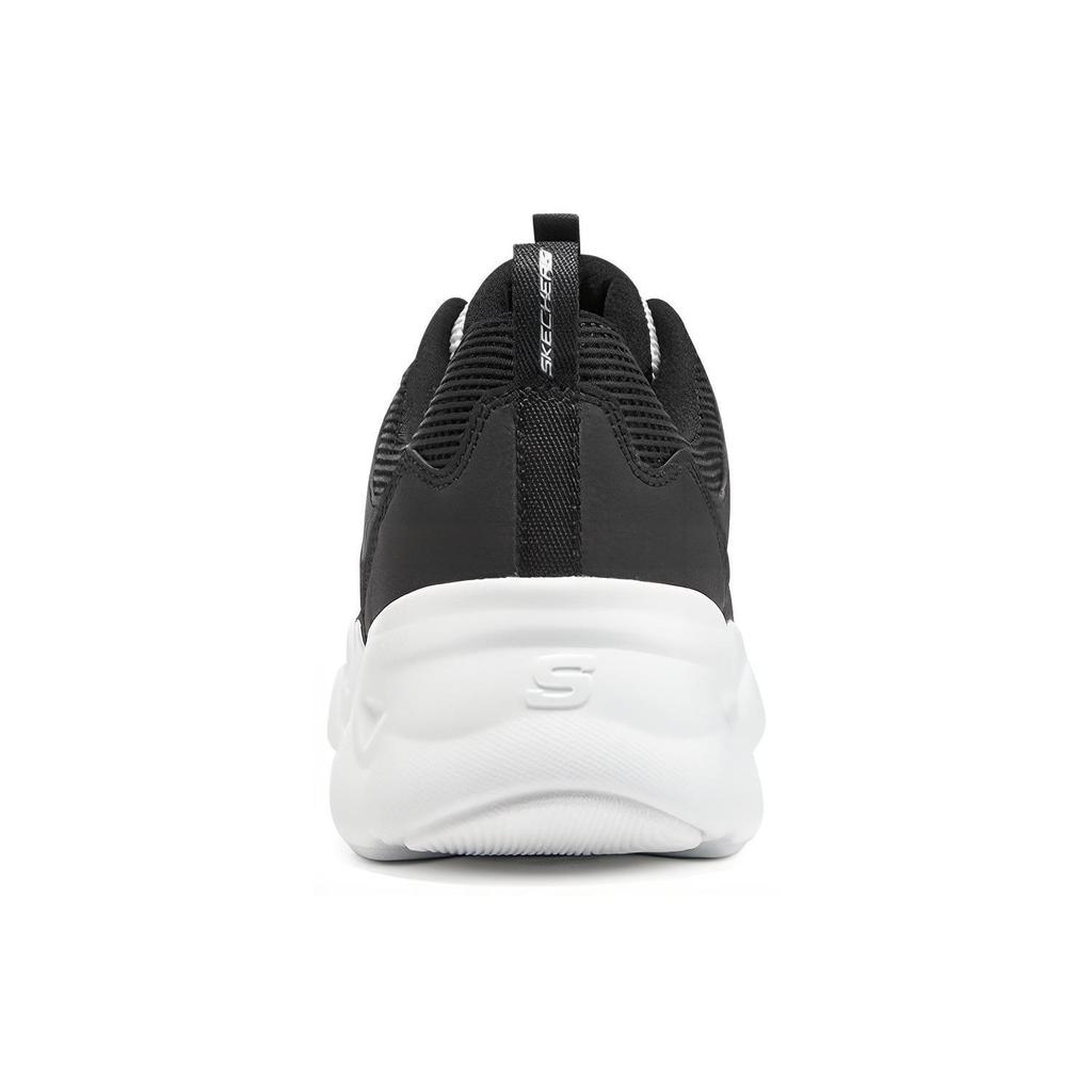 Skechers DLites Airy 3.0 Ткань Кожа Сетка Синтетическая кожа Удобные Универсальные Низкие Папины кеды Женские кроссовки Черный Белый 896073-BKW